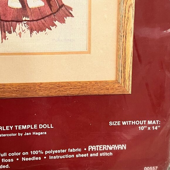 Vintage Needle Treasures Jan Hagara "Lydia And The Shirley Temple Doll" Embroide - Picture 5 of 6